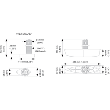 Airmar B785C Bronze Triducer Medium CHIRP With Raymarine 11-Pin