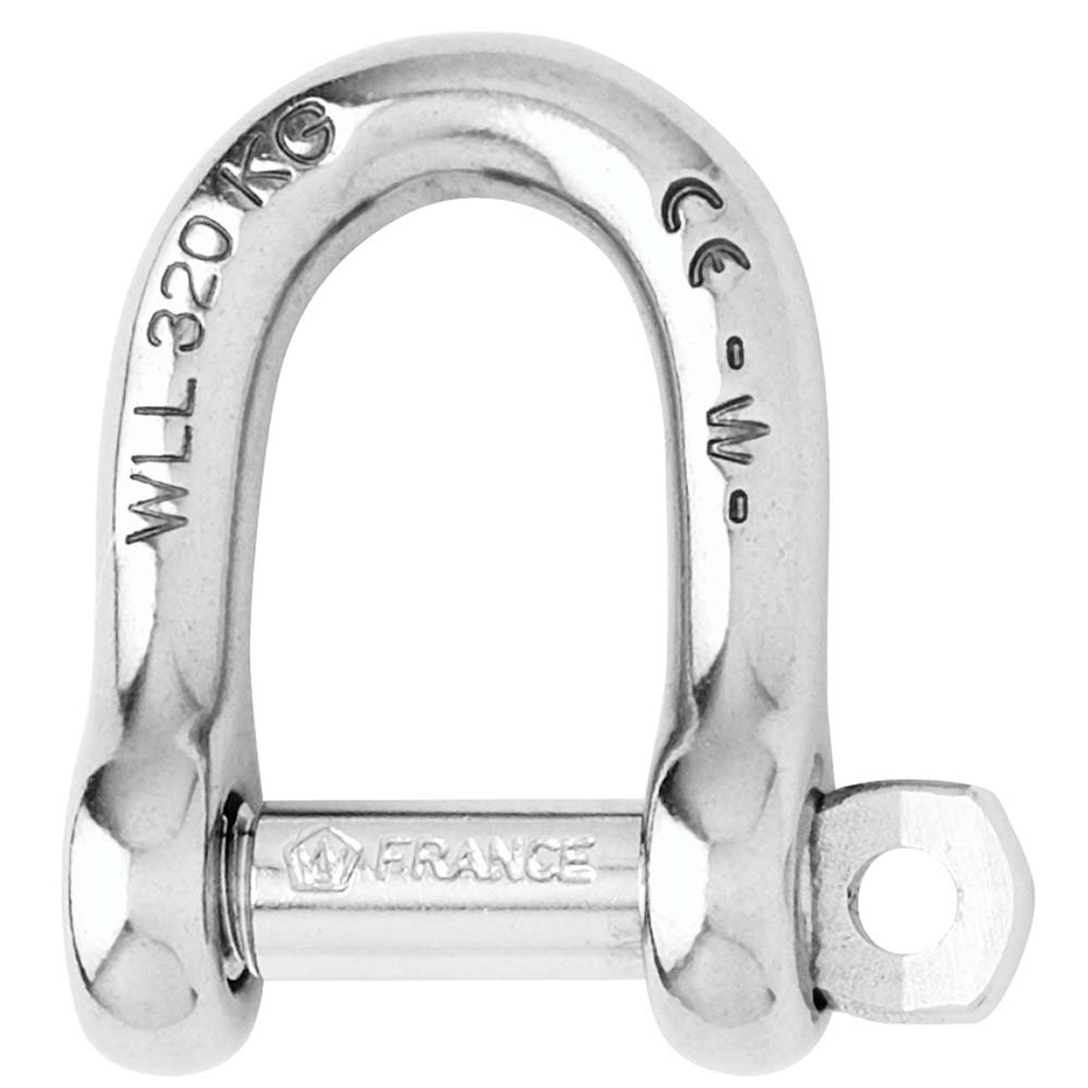 Wichard Captive Pin Long D Shackle - Diameter 4mm - 5/32