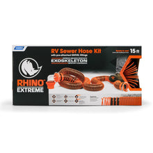 Camco RhinoEXTREME 15' Sewer Hose Kit w/Swivel Fitting 4 In 1 Elbow Caps