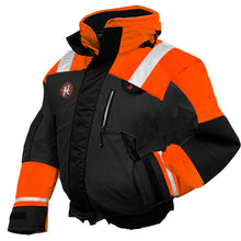 First Watch AB-1100 Flotation Bomber Jacket - Orange/Black - Medium