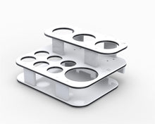 Magma Square Double Stack Side Caddy Party Table