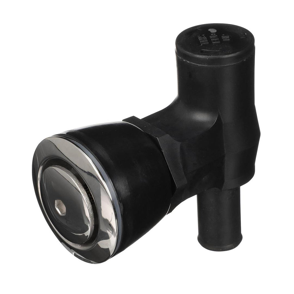 Attwood 90° PTrap Fuel Tank Vent Flush Mount Black w/Stainless