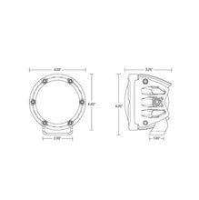 RIGID Industries 360 Series 4" Spot w/Amber Pro Lens - Pair