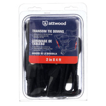 Attwood Quick-Release Transom Tie-Down Straps 2" x 4' Pair