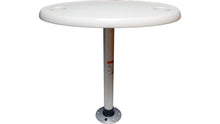 Springfield White Oval Table Package - 18" x 30" Threadlock