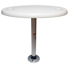 Springfield White Oval Table Package - 18" x 30" Threadlock