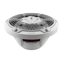 DS18 HYDRO 10" 2-Way Speakers w/Bullet Tweeter & Integrated RGB LED Lights - White