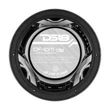 DS18 HYDRO 10" 2-Way Speakers w/Bullet Tweeter & Integrated RGB LED Lights - Carbon Fiber