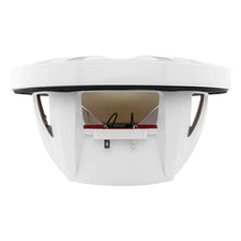 DS18 HYDRO 10" 2-Way Marine Speakers w/Bullet Tweeters & Integrated RGB LED Lights - White