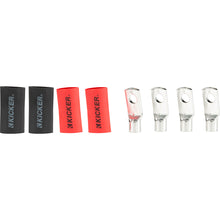 KICKER RT4 Nickel Plated 4AWG 5/16" Ring Terminal - 4-Pack