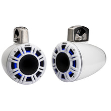 KICKER KMTCXL8 8" LED Horn Loaded Compression Driver Tower System - White
