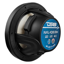 DS18 8" 2-Way Coaxial Marine Speakers w/Digital LED Lights & Bullet Tweeter - Black - 175W, 4-Ohm