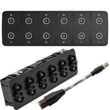 Maretron CKM12 Keypad w/CKM to NMEA 2000® Adapter Cable - 0.2M (Horizontal Orientation)