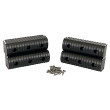 Caliber BunkWrap End Cap 2x6" Black Accessory Kit w/Stainless Steel Hardware *4-Pack