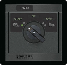 Blue Sea 1481 - 360 AC Src Sel, 30A 120v-Sh / 120V-Gen