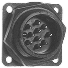 Conxall CX-4110 - 10-Pin Panel Mount-Mate for CX-1110