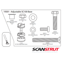 Scanstrut 19301 - Adjustable Base for SC100With Fixings