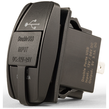 KJM KJM-USB-RSM - Dual USB Charger, Rocker Switch Mount