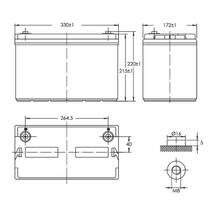 Victron Energy BAT512110705 - Lithium Superpack 12, 8V/100Ah (M8)