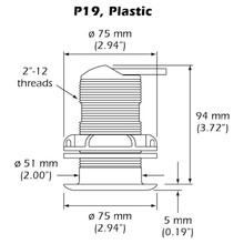 Airmar P19-20-8G - P19 77/200kHz, 500W, Low Profile, 20° Tilt, Garmin 8-Pin, DT