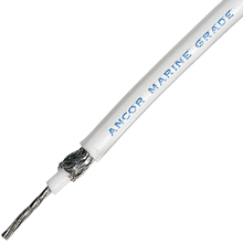 Ancor RG8X-W-250 - RG-8X Coaxial 250' - White Jacket