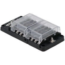 Egis Mobile Electric 8026B - RT Fuse Block 12 Pos w/Ground & LED Indication