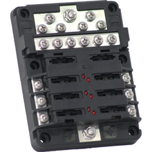 Egis Mobile Electric 8025B - RT Fuse Block 6 Pos w/Ground & LED Indication