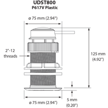 Airmar UDST800S-N2 - UDST800 Ultrasonic Smart™ Sensor, 235kHz, NMEA 2000®, Stainless Housing, DST