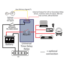 Egis Mobile Electric 7618B - Universal Voltage Sensitive Relay w/ Optional Time Delay, 160 Amp
