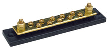 Seachoice 13631 Terminal Block With Brass Stud Terminals and Hex Nuts 10 Gang