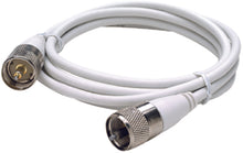 Seachoice 19761 10' RG58U White Coaxial Antenna Cable Assembly, Includes PL259 Fittings on Both Ends