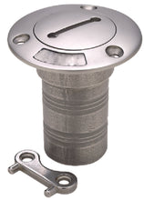 Seachoice 32271 Stainless Steel Deck Fill With Cap (Chain Tether) For 1-1/2" Hose
