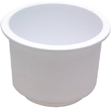 Seachoice 79490 Drink Holder - White, Large Recessed