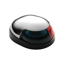 Attwood Quasar™ 2-Mile Deck Mount, Bi-Color Red/Green Combo - 12V - HIPP/Chrome Housing w/Black Base