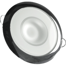 Lumitec Mirage - Flush Mount Down Light - Glass Finish/Polished SS - 4-Color Red/Blue/Purple Non Dimming w/White Dimming