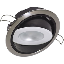 Lumitec Mirage Positionable Down Light - White Dimming, Red/Blue Non-Dimming - Polished Bezel
