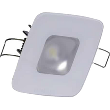 Lumitec Square Mirage Down Light - White Dimming, Red/Blue Non-Dimming - Glass Housing - No Bezel