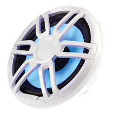 FUSION XS-SL10SPGW XS Series 10" 600 Watt Sports Marine Subwoofer - Sports White & Grey Grill Options