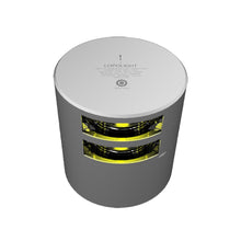 Lopolight Double Stern Towing Light - 2nm - Silver Housing - Horizontal Mount