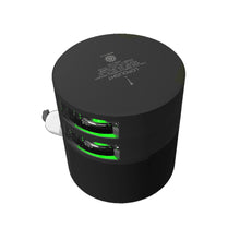 Lopolight Double Green Starboard Sidelight - 2nm - Black Housing - Horizontal Mount