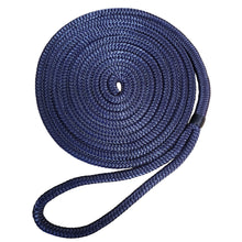 Robline Premium Nylon Double Braid Dock Line - 3/4" x 35' - Navy Blue