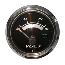 Faria 2" Voltmeter - Black Platinum