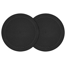 FUSION FM-F77RB FM Series 7.7" Flush Mount Round Marine Speakers - Black Grill - 200W