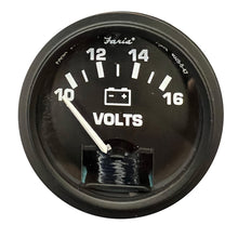 Faria Voltmeter 2" - 12V - Black Bezel