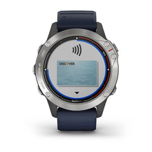 Garmin Quatix 6 Watch - Grey w/Captain Blue Band