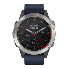 Garmin Quatix 6 Watch - Grey w/Captain Blue Band