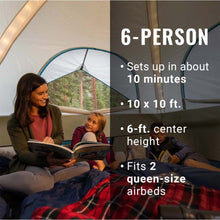 Coleman OneSource Rechargeable 6-Person Camping Dome Tent w/Airflow System & LED Lighting