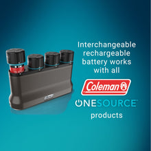 Coleman OneSource Rechargeable Lithium-Ion Battery 4-Pack & 4-Port Quick Charging Station