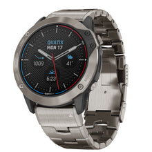 Garmin quatix 6X Solar Watch - Titanium w/Titanium Band