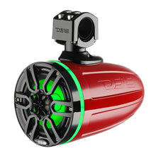 DS18 X Series HYDRO 6.5" Wakeboard Pod Tower Speakers w/RGB LED Light - 300W - Red